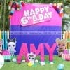 Backdrop trang trí sự kiện sinh nhật chủ đề LOL SURPRISE XV015
