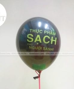 Bong bóng in logo thực phẩm sạch XV002