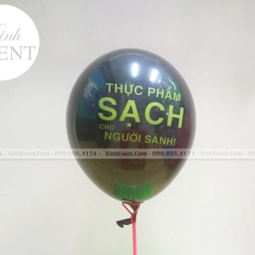 Bong Bóng In Logo Thực Phẩm Sạch XV002