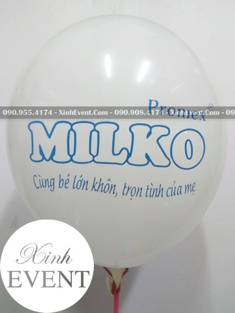 In Logo Bong Bóng Sản Phẩm Promex MILKO XV005