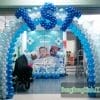 Cổng chào thôi nôi có bong bóng tạo hình số tuổi của bé XV027