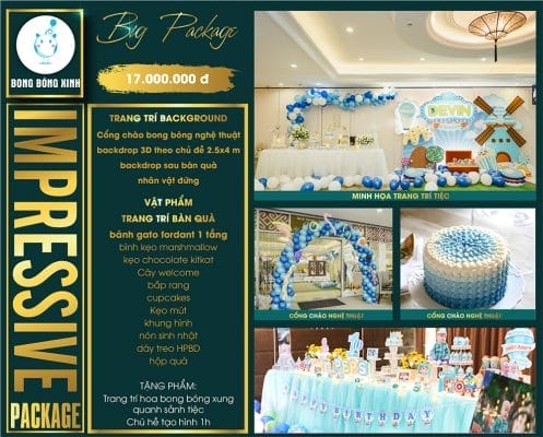 Tổ chức sinh nhật trọn gói Impressive 01