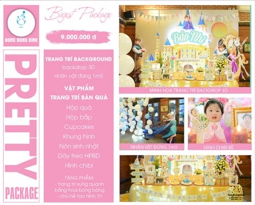Tổ chức sinh nhật trọn gói PRETTY03