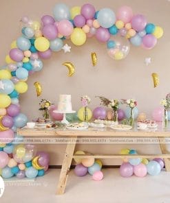 Bàn sinh nhật decor đơn giản cho bé XV053