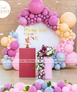 Backdrop trang trí sự kiện sang trọng tại Xinh Event XV059