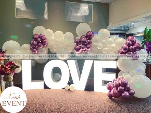 Backdrop sự kiện trang trí tiệc cưới XV063