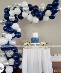 Bàn sinh nhật trang trí bong bóng đơn giản XV064