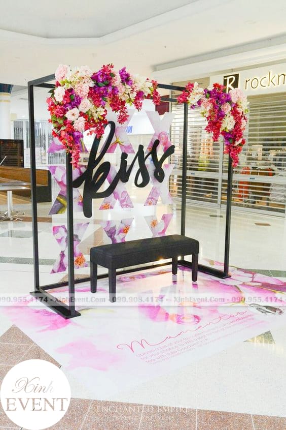 Backdrop khai trương sang trọng XV044