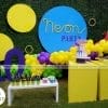 Backdrop sinh nhật sáng tạo cho bé trai 10 tuổi XV108