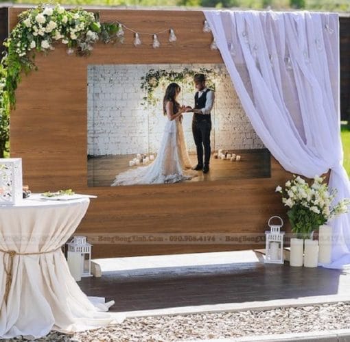 Backdrop tiệc cưới phong cách Bohemian XV082