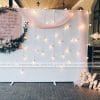 Backdrop tiệc cưới format và đèn XV096