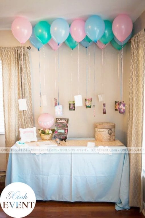 Trang trí sinh nhật với bóng bay đơn giản nhưng đẹp XV103