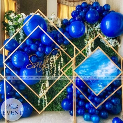 backdrop sinh nhật bong bóng XV091