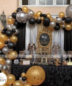 Backdrop sinh nhật công ty sang trọng XV111