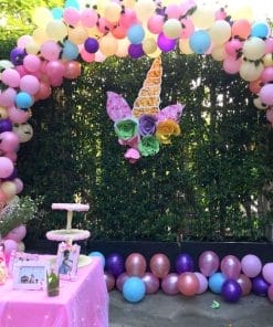 Cổng chào kết hợp làm backdrop sinh nhật độc đáo XV076