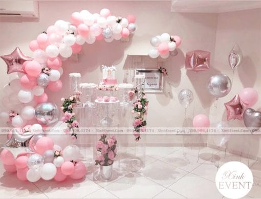 Mẫu sinh nhật màu hồng dành tặng người yêu bất ngờ XV222