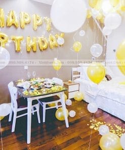Trang trí sinh nhật tại nhà đơn giản cùng bong bóng sinh nhật XV145