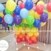 Trụ bong bóng kết hợp bóng bay trang trí tại sảnh XV152