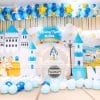 Backdrop sinh nhật 3D chủ đề hoàng tử cho bé trai XV196