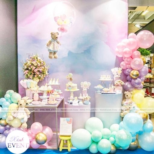 Bộ bàn quà sinh nhật cho bé gái dễ thương XV198