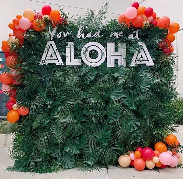 Backdrop sinh nhật phong cách Aloha XV255