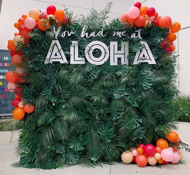 Backdrop sinh nhật phong cách Aloha XV255