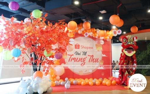 Bộ đèn lòng đủ sắc mắc không thể thiếu khi trang trí Trung thu XV253