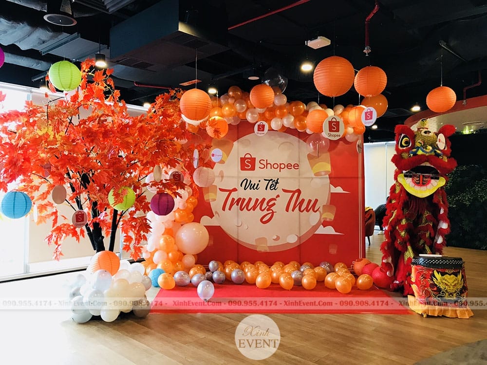 Xinh Event trang trí sự kiện trung thu tại Shopee 2019