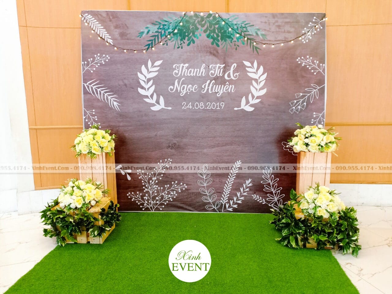 Backdrop tiệc cưới Thanh Tú - Ngọc Huyên XV282