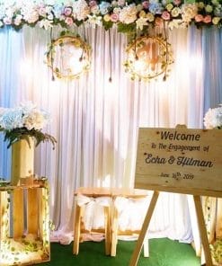 Backdrop tiệc cưới Rustic XV291