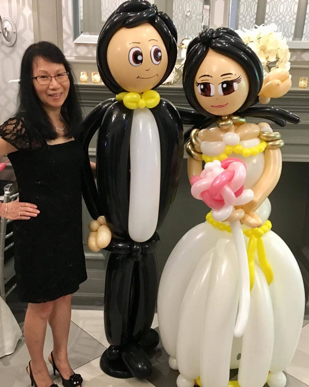 Bóng tạo hình trang trí tiệc cưới XV304