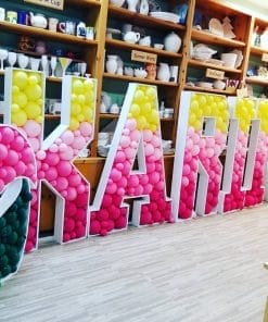 Bộ bong bóng chữ 3D trang trí khai trương XV294