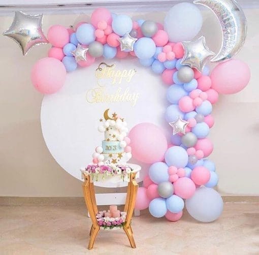 Trang trí backdrop sinh nhật bong bóng cho bạn gái XV313