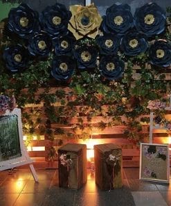 Backdrop tiệc cưới rustic gỗ pallet XV326
