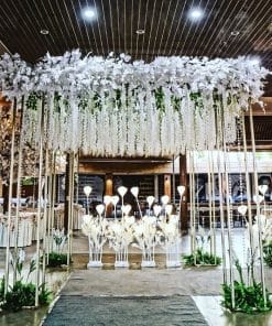 Cổng chào tiệc cưới vuông trắng XV335