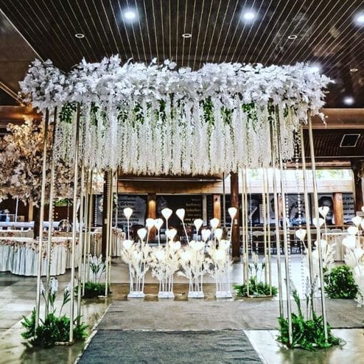 Cổng chào tiệc cưới vuông trắng XV335