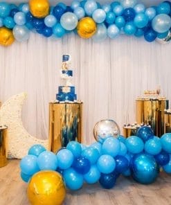 Backdrop sinh nhật chủ đề trăng khuyết XV404