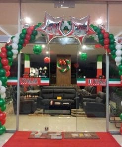 Cổng chào bong bóng trang trí giáng sinh thiết kế cây thông XV327