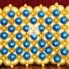 Backdrop sinh nhật tường bong bóng crom XV351