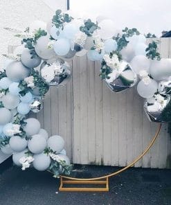Khung bong bóng bạc trang trí sinh nhật người lớn XV364