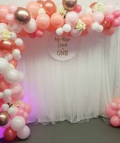 Backdrop sinh nhật bé gái XV383