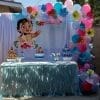 Trang trí bàn quà sinh nhật ngoài trời Baby Moana XV458