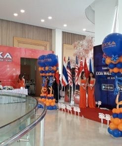 Trang trí sự kiện backdrop đón chào khách quốc tế XV477