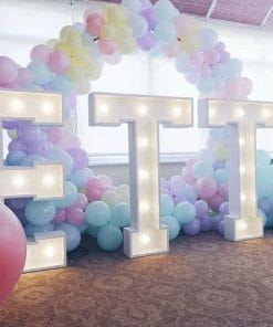 Tiểu cảnh bong bóng và chữ 3D XV486
