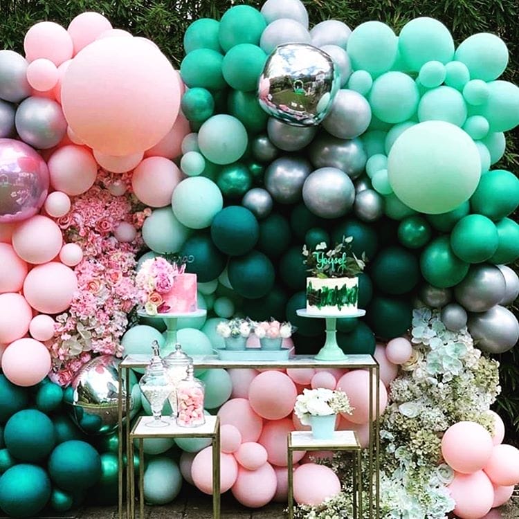 Trang trí tiểu cảnh sinh nhật bong bóng XV467