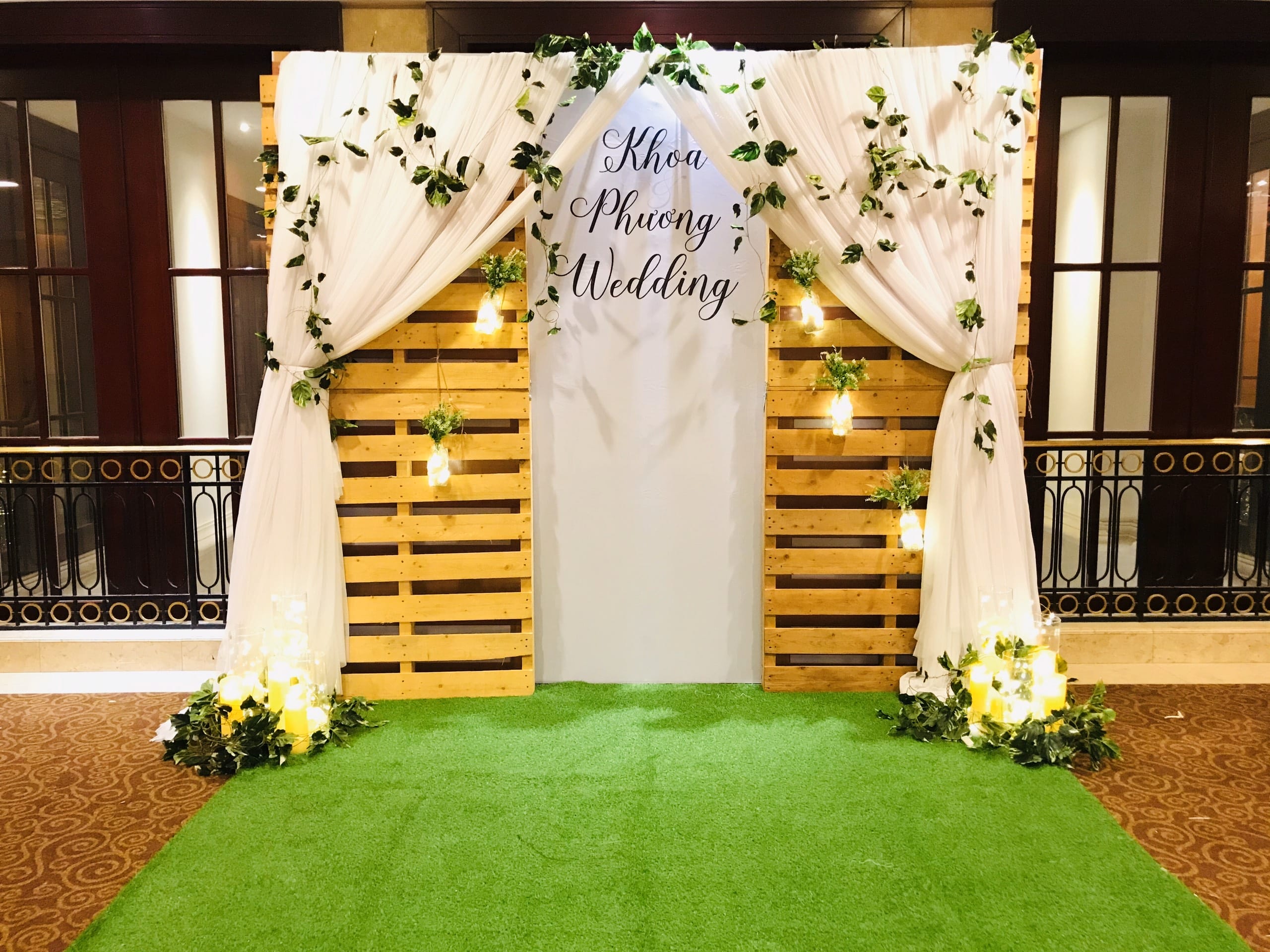 Backdrop tiệc cưới ballet XV543