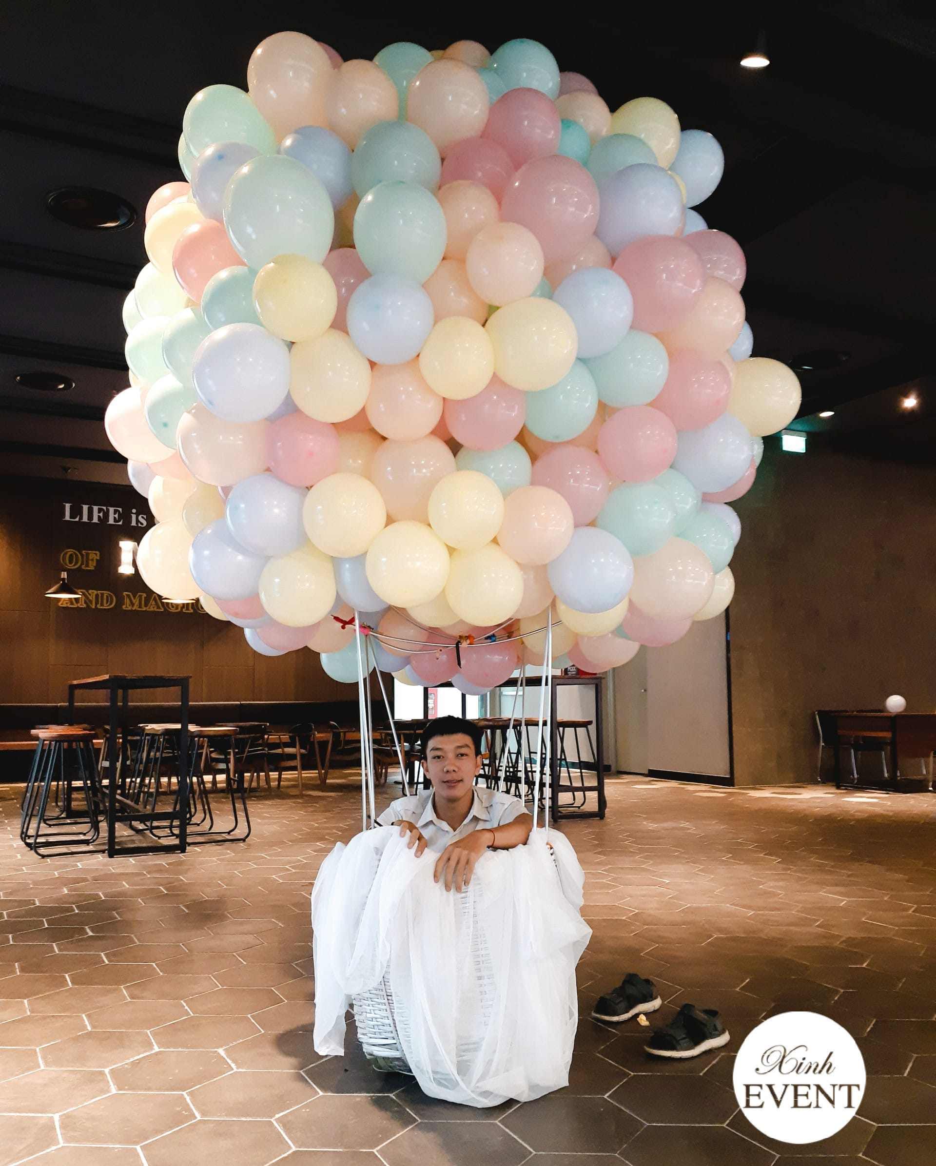 Tiểu cảnh bong bóng pastel XV512