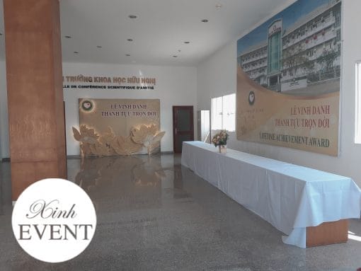 Bộ ba backdrop trang trí sự kiện hoa sen XV420