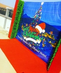 Backdrop giáng sinh cùng thảm đỏ XV455