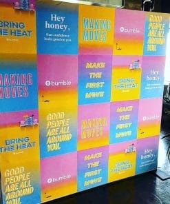 Backdrop khai trương văn phòng độc lạ đầy màu sắc XV457